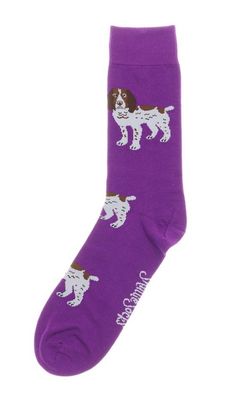 Shuttle Socks Bruin/Witte Spaniel Paars