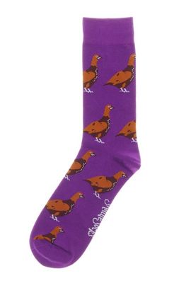 Shuttle Socks Standing Grouse Paars
