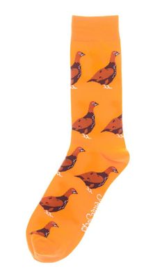 Shuttle Socks Standing Grouse Oranje