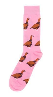 Shuttle Socks Standing Grouse Roze