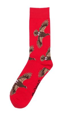 Shuttle Socks Flying Grouse Rood