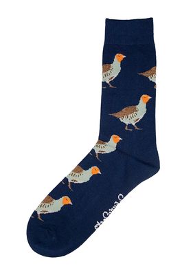 Shuttle Socks Patrijs Navy Blauw