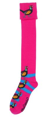 Shuttle Socks Fazant Hot Pink/Blauw