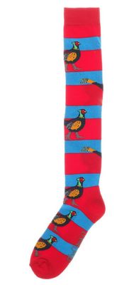 Shuttle Socks Fazant Rood/Blauw