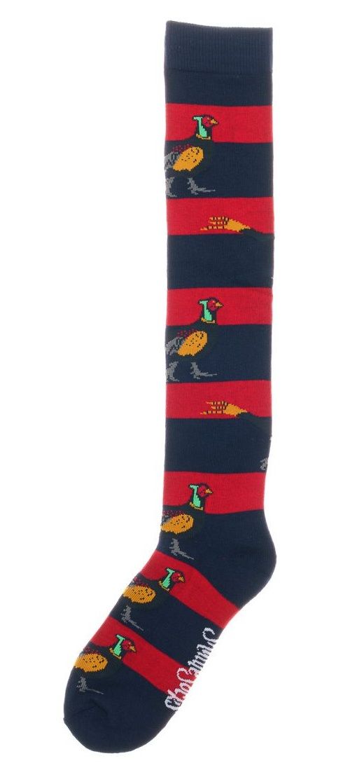 Shuttle Socks Fazant Navy Blauw/Rood