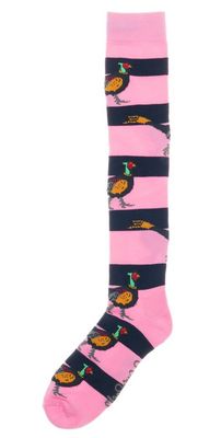 Shuttle Socks Fazant Roze/Navy Blauw