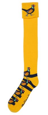 Shuttle Socks Fazant Geel/Navy Blauw