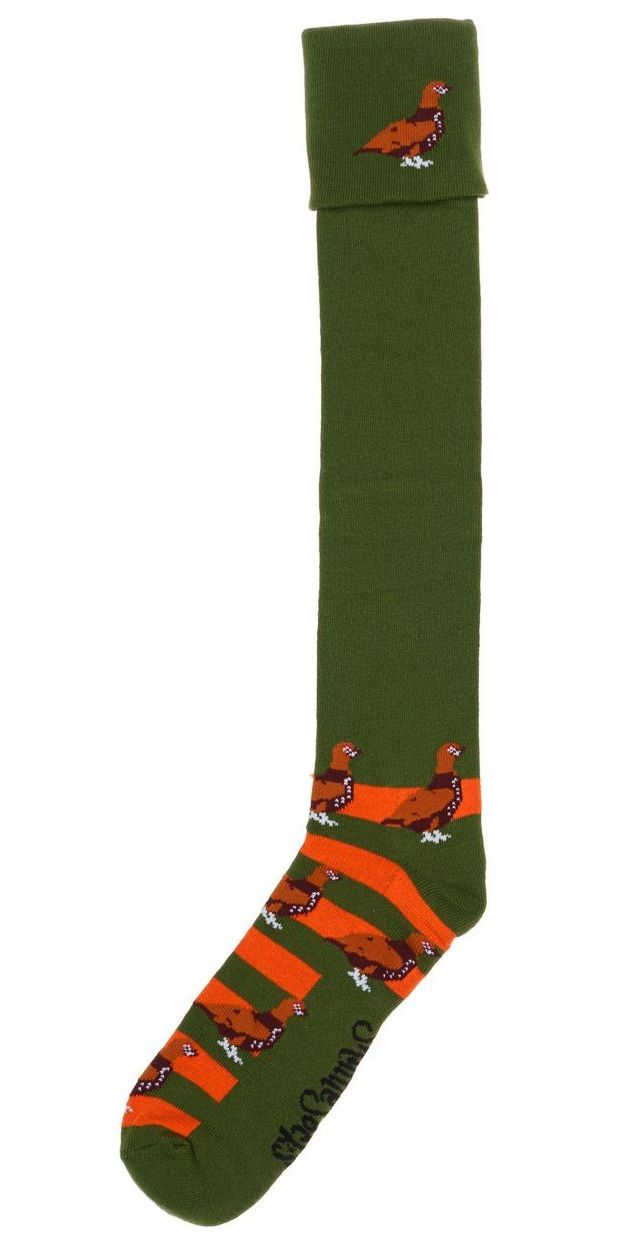Shuttle Socks Grouse Groen/Oranje