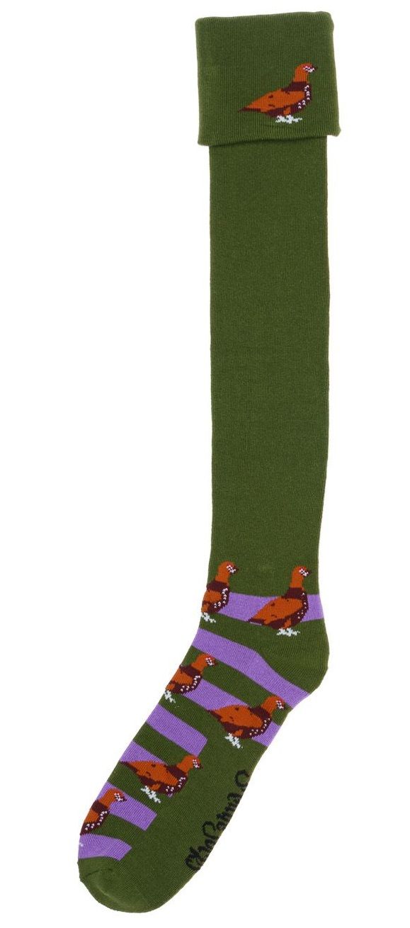 Shuttle Socks Grouse Groen/Paars