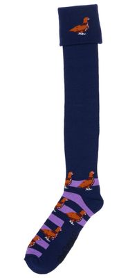Shuttle Socks Grouse Navy Blauw/Paars