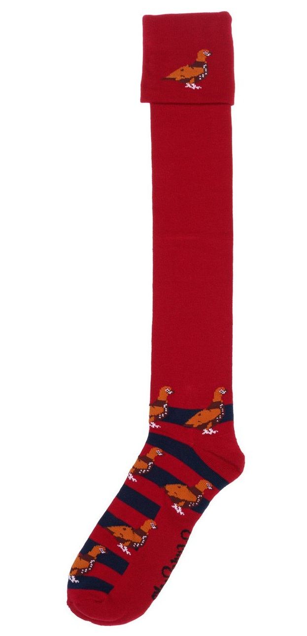 Shuttle Socks Grouse Rood/Navy Blauw