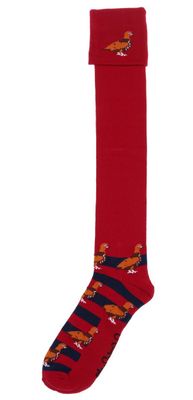 Shuttle Socks Grouse Rood/Navy Blauw