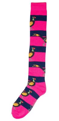 Shuttle Socks Fazant Hot Pink/Navy Blauw Shuttle Socks Fazant Hot Pink/Navy Blauw