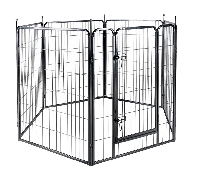 Flamingo Kennel Zecta Zwart 6 Panelen