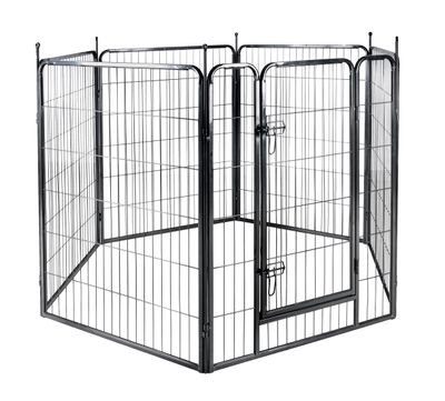 Flamingo Kennel Zecta Zwart 6 Panelen