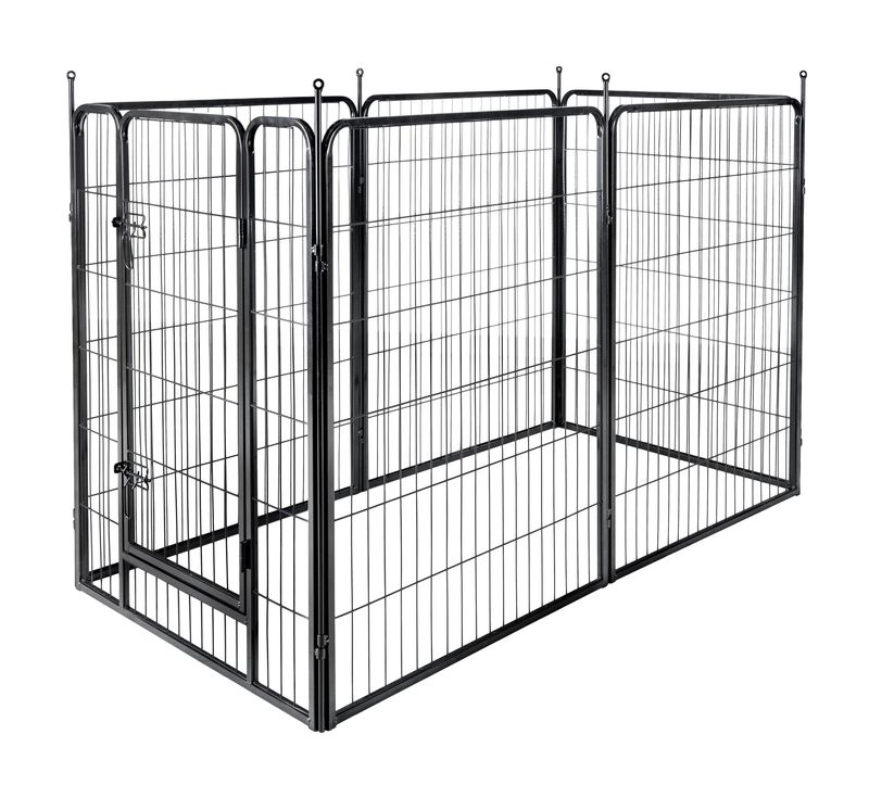 Flamingo Kennel Zecta Zwart 6 Panelen