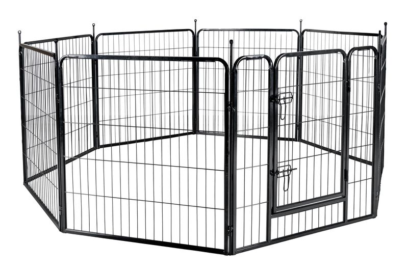 Flamingo Kennel Zecta Zwart 8 Panelen