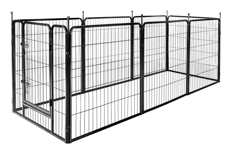 Flamingo Kennel Zecta Zwart 8 Panelen