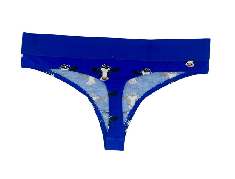 Shuttle Socks Damestanga Cow Royal Blauw