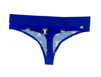 Shuttle Socks Damestanga Cow Royal Blauw