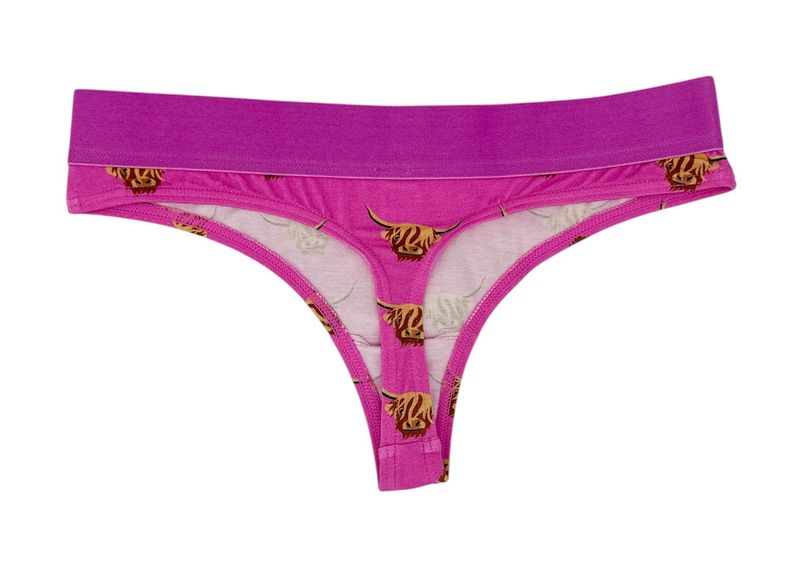 Shuttle Socks Damestanga Highland Cow Roze