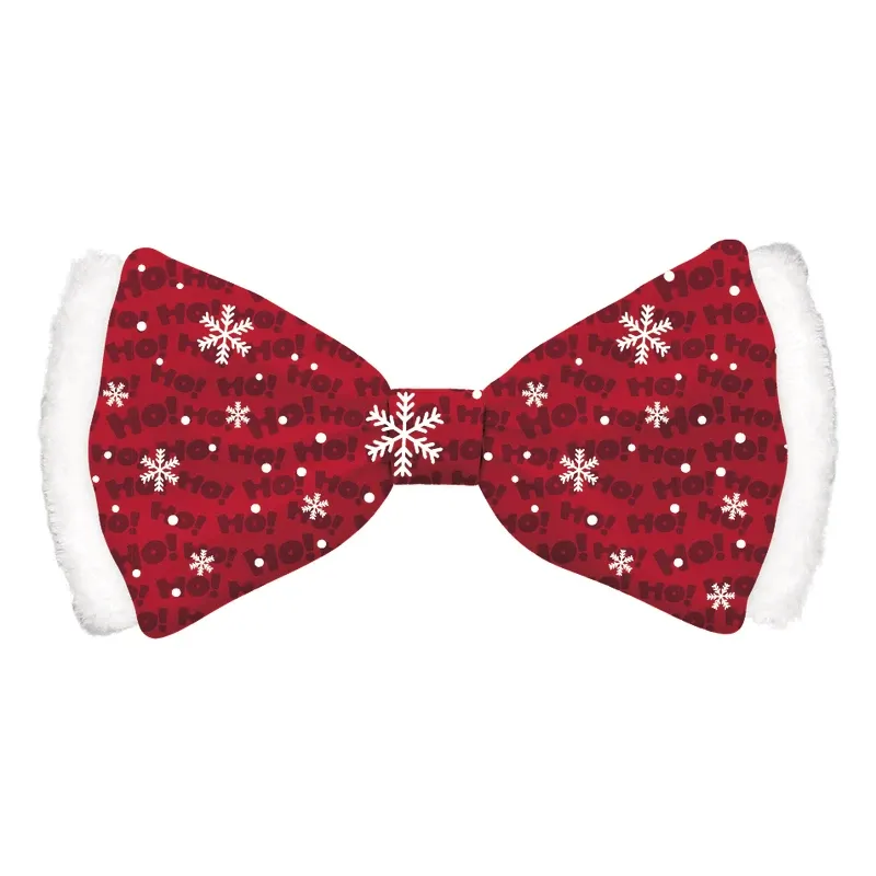 Vlinderstrik Satijn Rood Ho Ho Ho