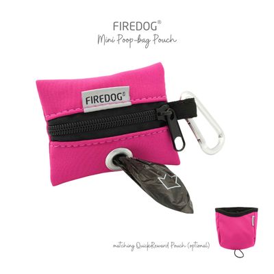 Firedog Mini Poepzakjeshouder Softshell Hot Pink