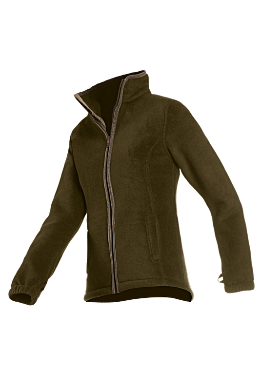 Baleno Dames Fleece Jas Sarah Olijfgroen
