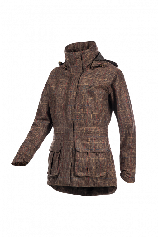 Baleno Dames Jas Pembroke Tweed Bruin