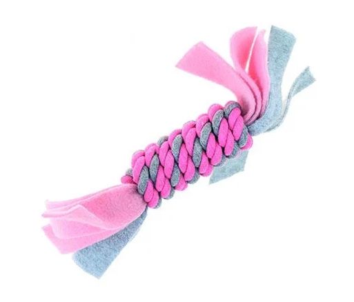 Little Rascals Fleecy Rope Coil Roze