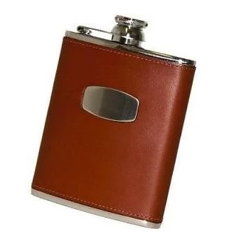 Bisley Heupfles Leder Lichtbruin 170 ml