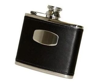 Bisley Heupfles Leder Zwart 114 ml