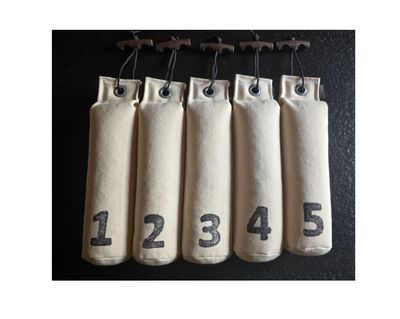 Mystique Dummy Set Genummerd 500 Gram 1 Tot 5 Wit