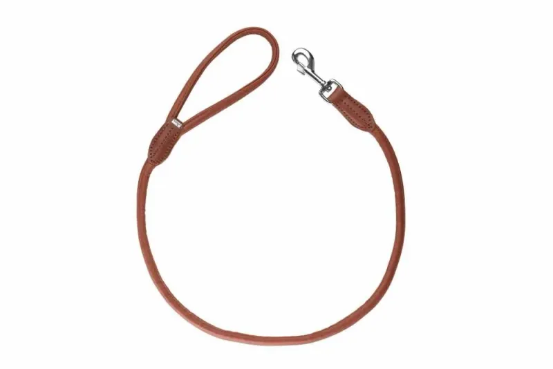 Hunter Lederen Leiband Eland 10mm - 100cm Cognac