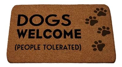Deurmat Anti-Slip Dogs Welcome Bruin