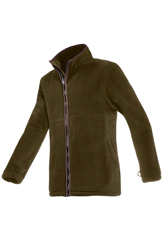 Baleno Heren Fleece Jas Henry Olijfgroen