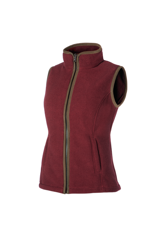 Baleno Dames Fleece Bodywarmer Sally Bordeaux