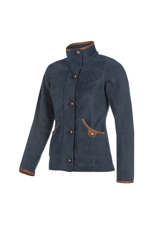 Baleno Dames Fleece Blazer Claire Nachtblauw