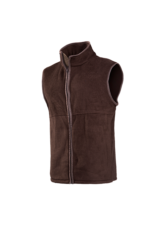 Baleno Heren Fleece Bodywarmer Harvey Chocolade