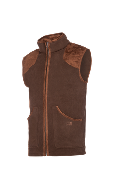Baleno Heren Fleece Bodywarmer Newington Chocolade