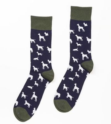 Rydale Sokken Heren Multi Dog Navy/Khaki