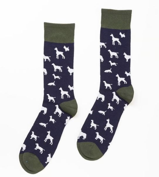 Rydale Sokken Heren Multi Dog Navy/Khaki