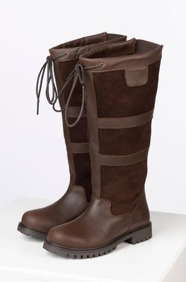 Rydale Dames Tullymore Lederen Laarzen Dark Brown (Wijde Pasvorm)