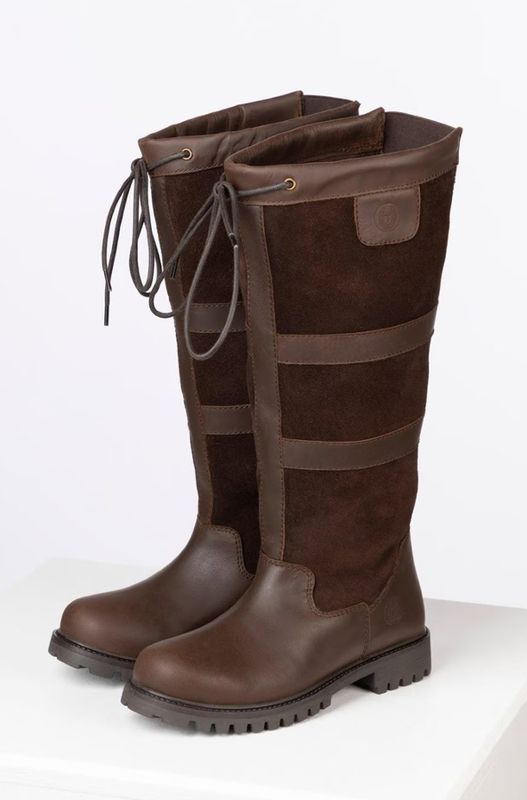 Rydale Dames Tullymore Lederen Laarzen Dark Brown (Wijde Pasvorm)
