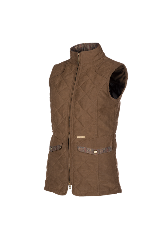 Baleno Dames Bodywarmer Chester Donkerbruin