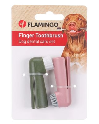 Flamingo Tandenborstel Vinger Set