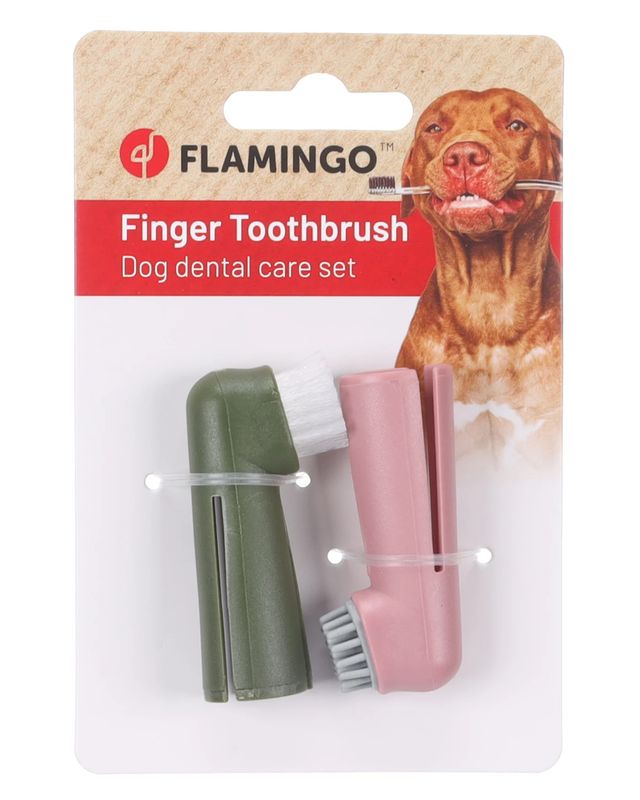 Flamingo Tandenborstel Vinger Set