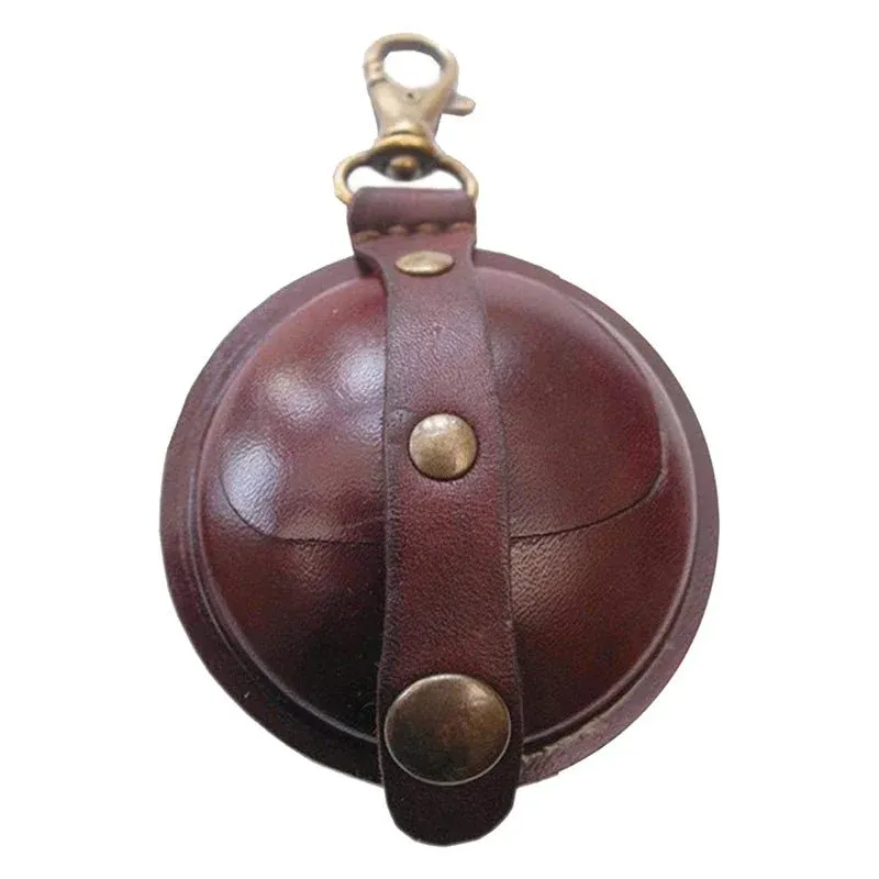 Wilkins Lederen Kogeldoosje Donkerbruin