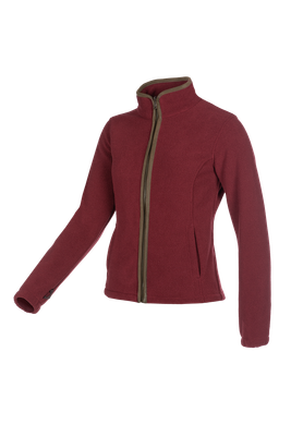 Baleno Dames Fleece Jas Sarah Bordeaux
