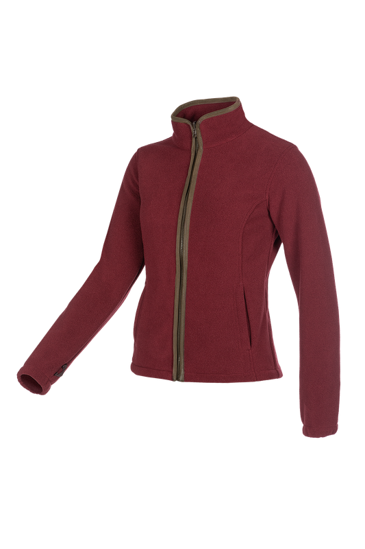 Baleno Dames Fleece Jas Sarah Bordeaux